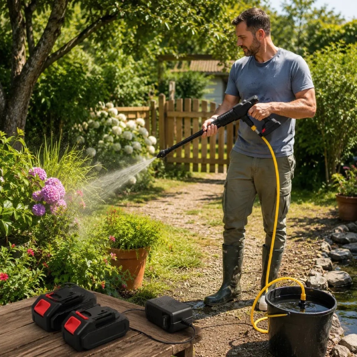 Senza fili di corrente, acqua da qualsiasi fonte